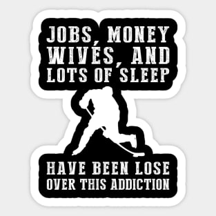 Puck Yeah! The Hilarious Hockey Addiction Tee for Enthusiasts! Sticker